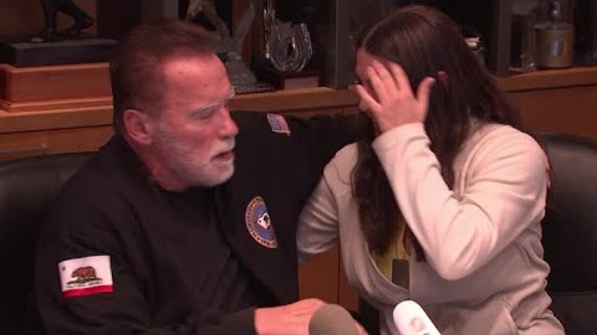 Schwarzenegger lends support to families of Israeli hostages