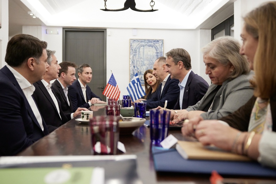 Η συνάντηση του Πρωθυπουργού με τον Υπ. Εξωτερικών των ΗΠΑ Άντονι Μπλίνκεν