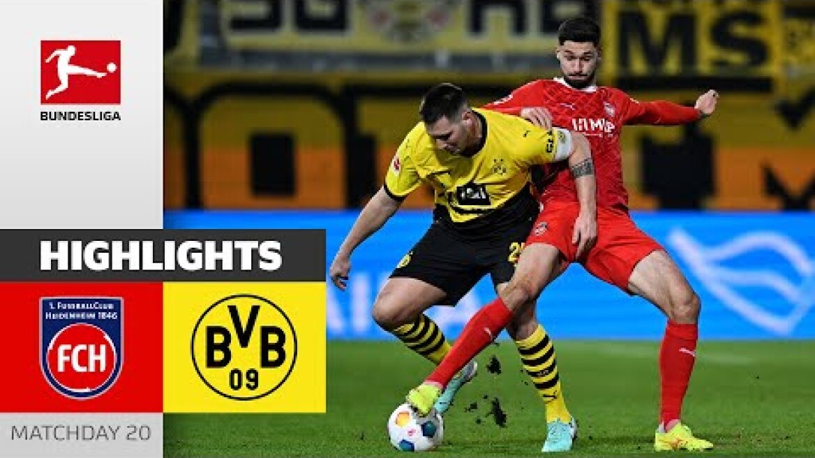FCH Fights For A Draw! | 1. FC Heidenheim - Borussia Dortmund | Highlights | MD20 – Bundesliga 23/24