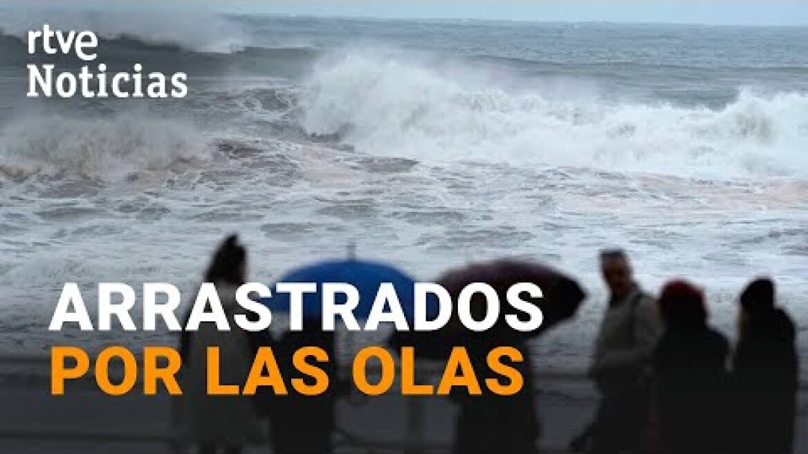 BORRASCA NELSON: DOS PERSONAS MUEREN al CAER al MAR por el FUERTE OLEAJE en ASTURIAS | RTVE