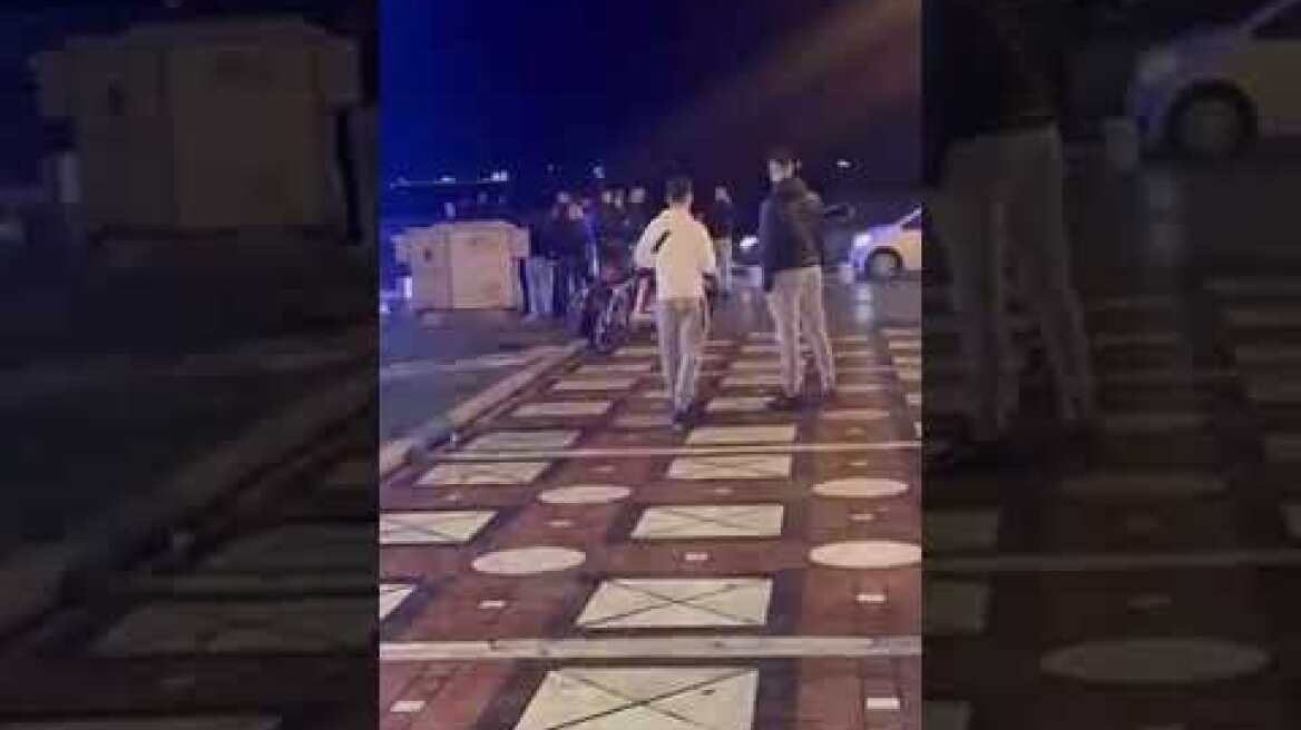 Βίντεο από το σημείο του περιστατικού στη Θεσσαλονίκη (2)