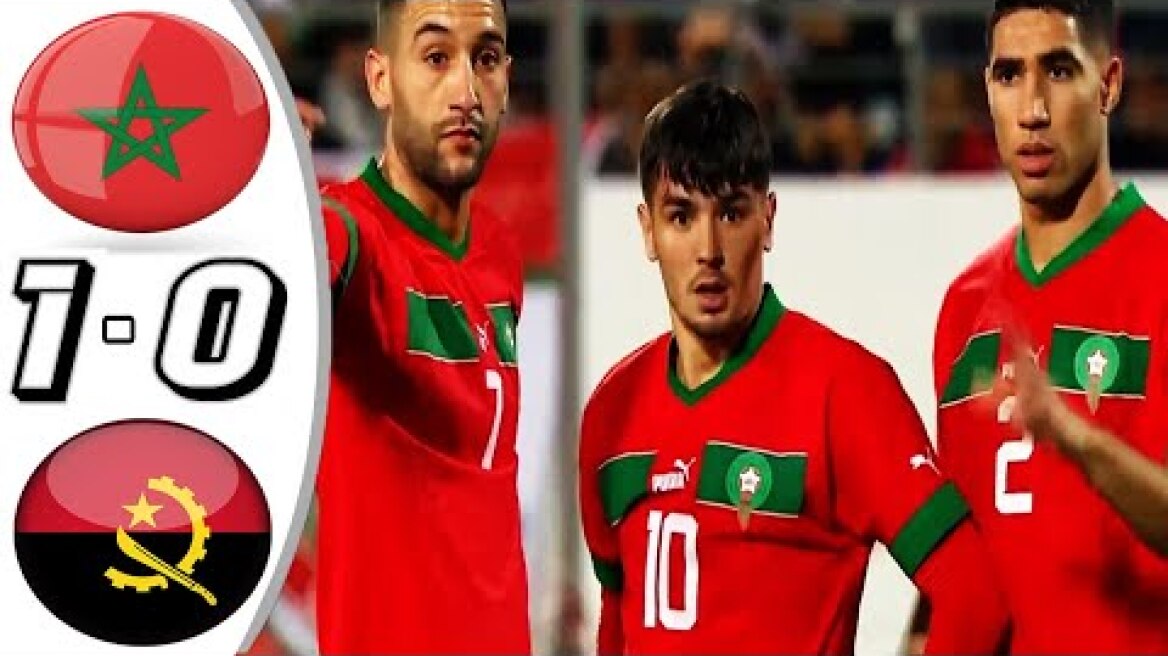 ملخص مباراة المغرب وانجولا 1-0 اولي مباريات دياز | Morocco vs Angola | ملخص مباراة المغرب اليوم