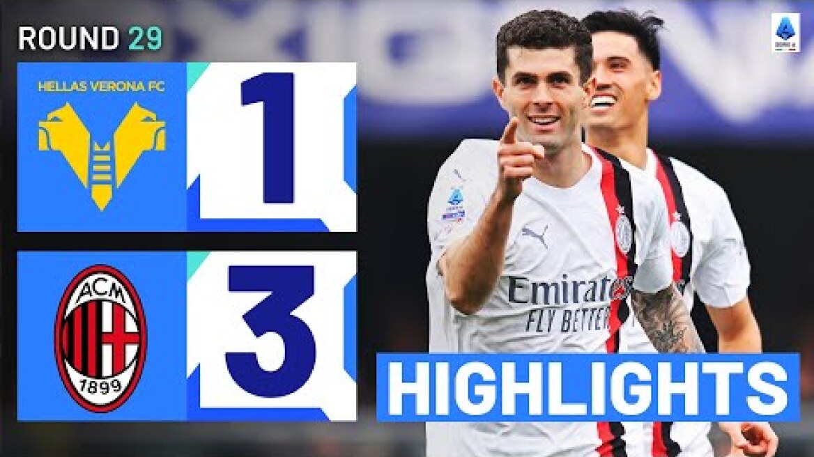VERONA-MILAN 1-3 | HIGHLIGHTS | Pulisic strikes in emphatic Rossoneri win | Serie A 2023/24